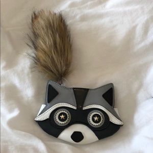 Kate Spade Faux Fur Raccoon Coin Purse